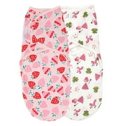 Baby Swaddle Wrap, Newborn Blankets for 0-6 Months Large, Adjustable Infant Sleep Sack, 2 Pack